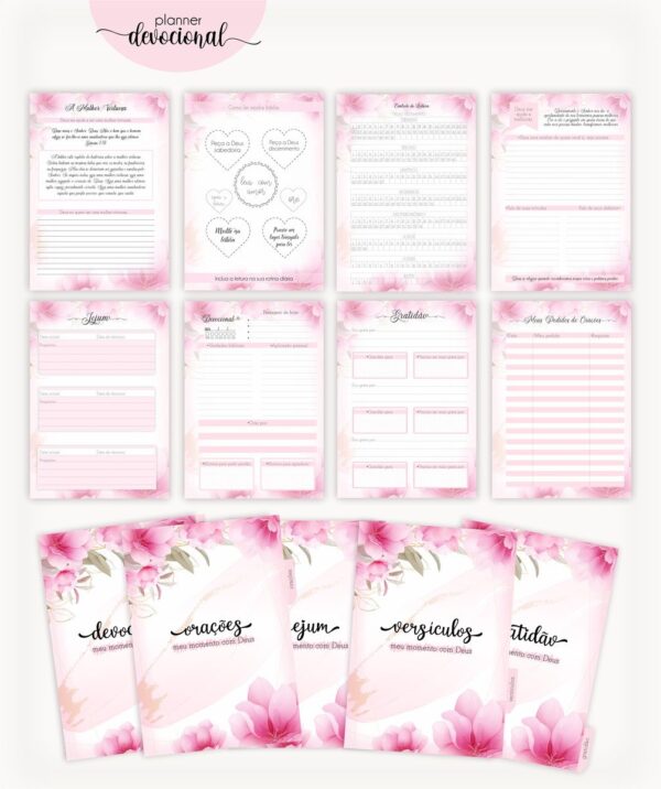 Planner Devocional "ROSAS" - Arquivo Digital