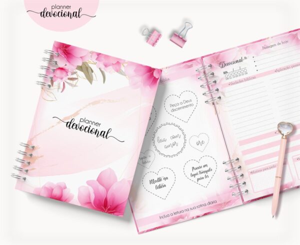 Planner Devocional "ROSAS" - Arquivo Digital