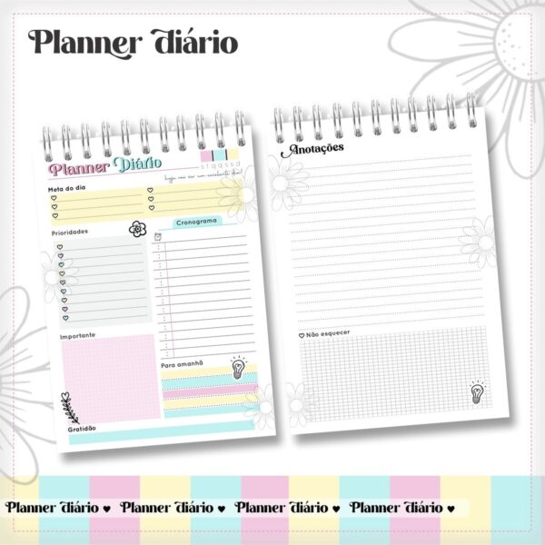 Planner Diário - Arquivo Digital - Imagem 4