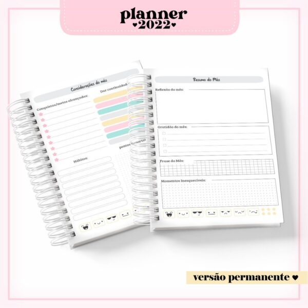 Planner Feminino Permanente 04 - Arquivo Digital - Imagem 2