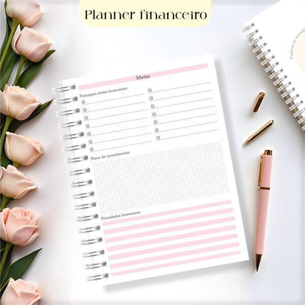Planner Financeiro 2025 Feminino - Arquivo Digital - Imagem 3
