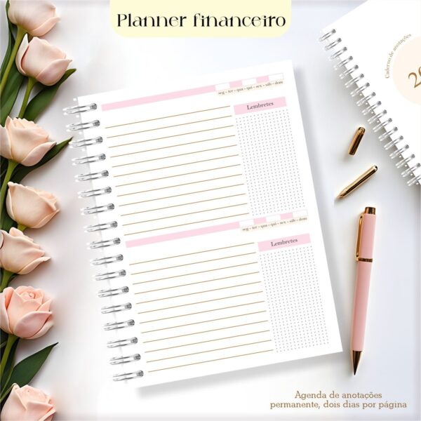 Planner Financeiro 2025 Feminino - Arquivo Digital - Imagem 2