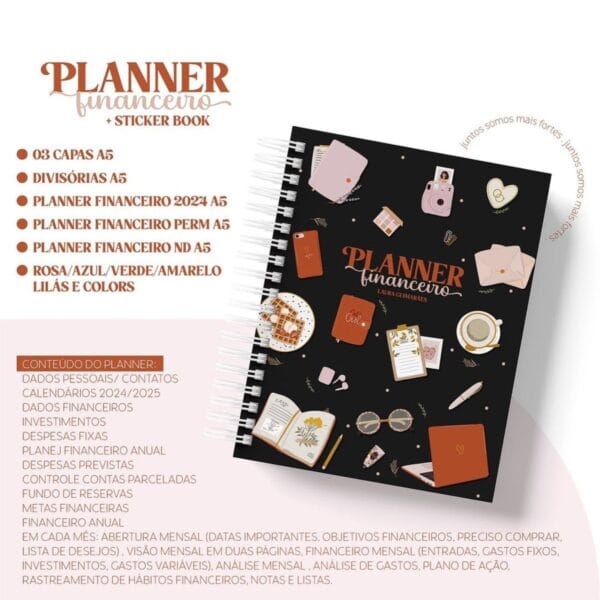 Planner Financeiro A5 - Arquivo Digital