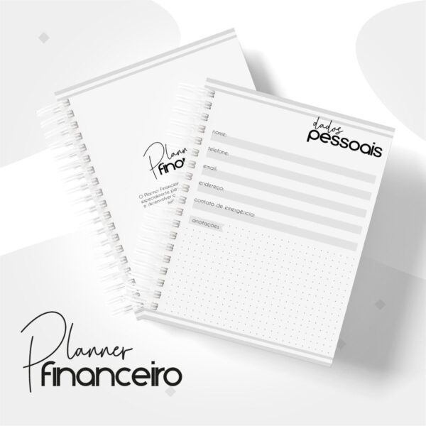 Planner Financeiro Pessoal Masculino - Arquivo Digital