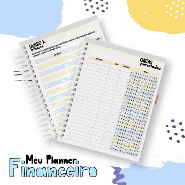 Planner Financeiro Teen Menino - Arquivo Digital