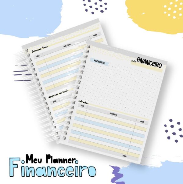Planner Financeiro Teen Menino - Arquivo Digital