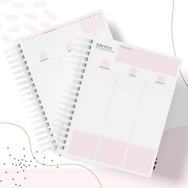 Planner Fitness Feminino Permanente - Arquivo Digital