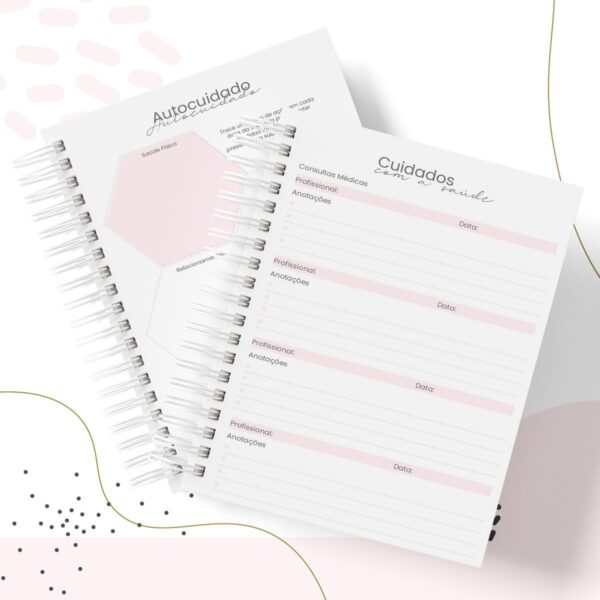 Planner Fitness Feminino Permanente - Arquivo Digital