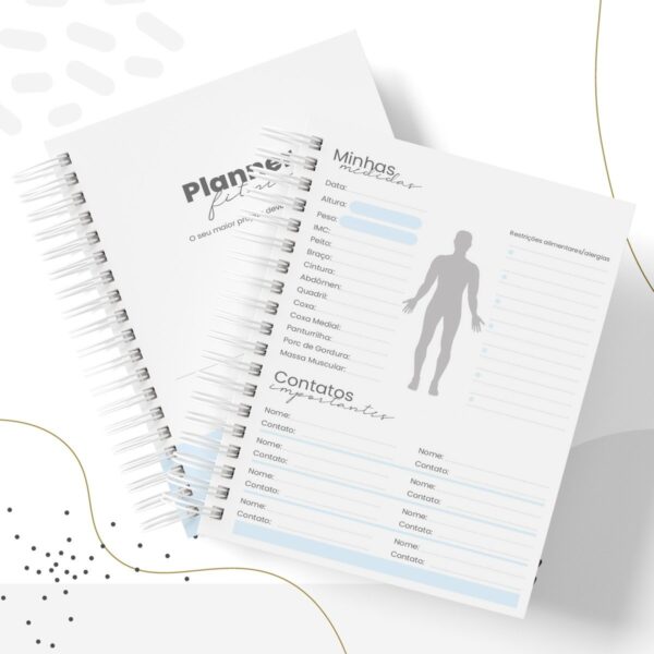 Planner Fitness Masculino - Arquivo Digital
