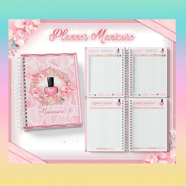 Planner Manicure - Arquivo Digital