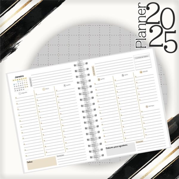Planner Masculino 2025 - Arquivo Digital - Imagem 2
