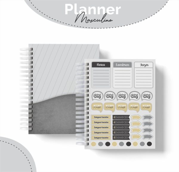 Planner Masculino Tudo dai Graças - Arquivo Digital - Imagem 2
