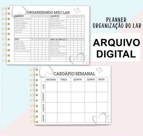 Planner Organização do Lar - Arquivo Digital - Imagem 4
