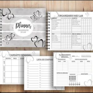 planner organizacao do lar arquivo digital planejamento