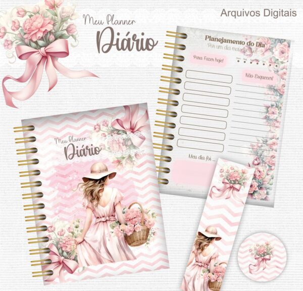 Planner Rose 2025 - Arquivo Digital - Imagem 2