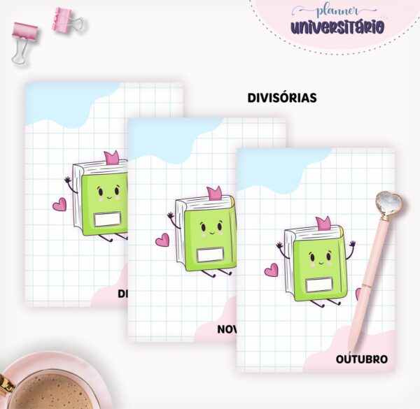 Planner Universitário Mod 01 - Arquivo Digital