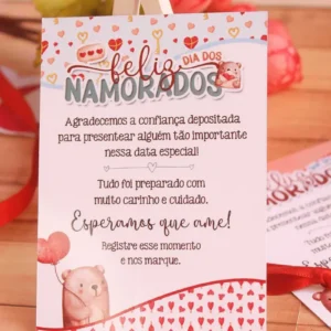 Porta Chocolate e Cartões Recadinhos em Arquivos PDF