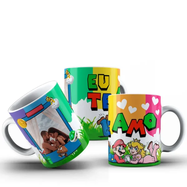 Presente Gamer: Canecas Super Mario para Dia dos Namorados