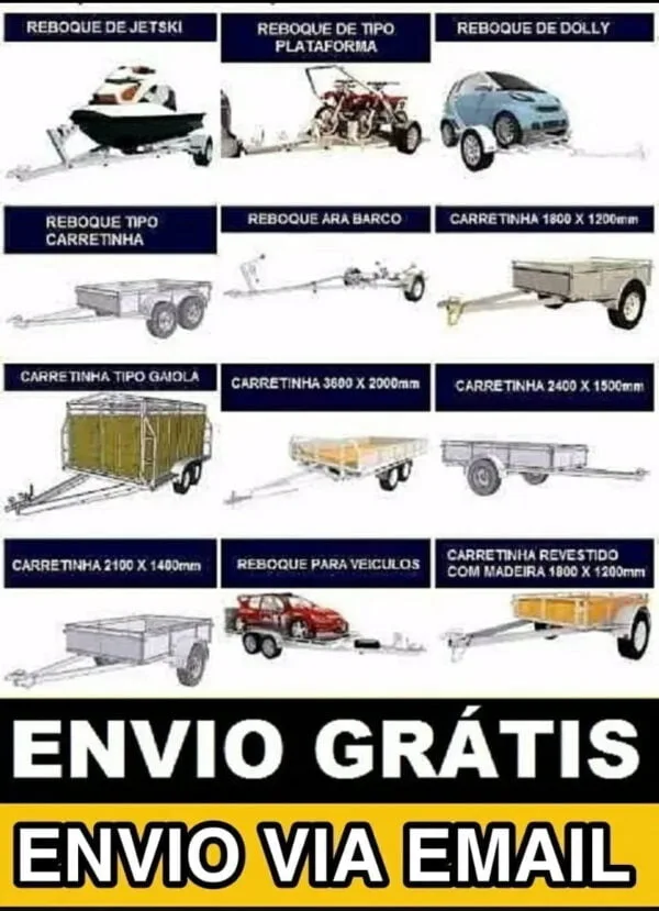 Projetos Diversos Fabricação Carretinha Reboque Em Pdf