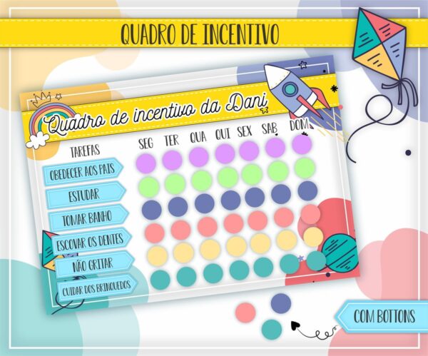 Quadro Incentivo Infantil - Arquivo Digital