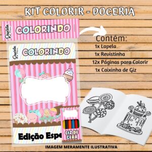revistinha colorir doceira arquivo digital colorir 1