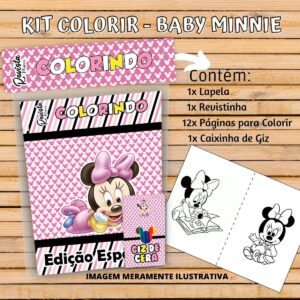 revistinha colorir minnie baby arquivo digital kit revistinha 1