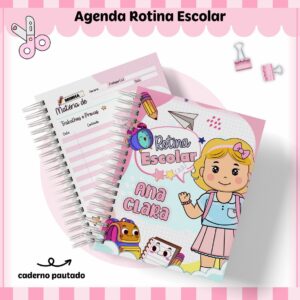 Rotina Escolar Menina - Arquivo Digital
