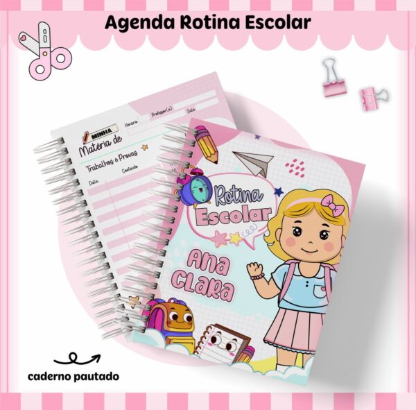 Rotina Escolar Menina - Arquivo Digital