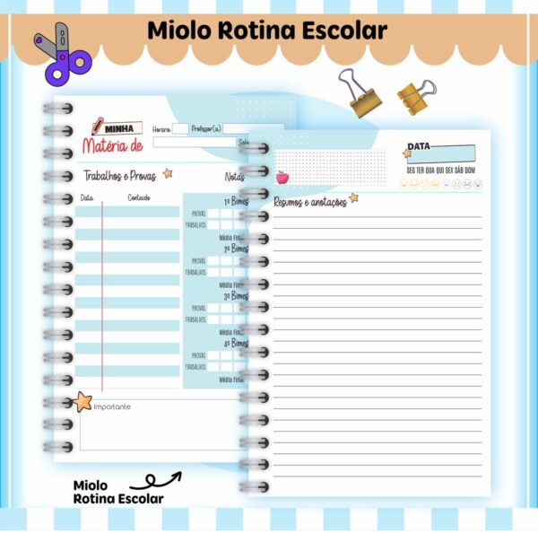 Rotina Escolar Menino - Arquivo Digital