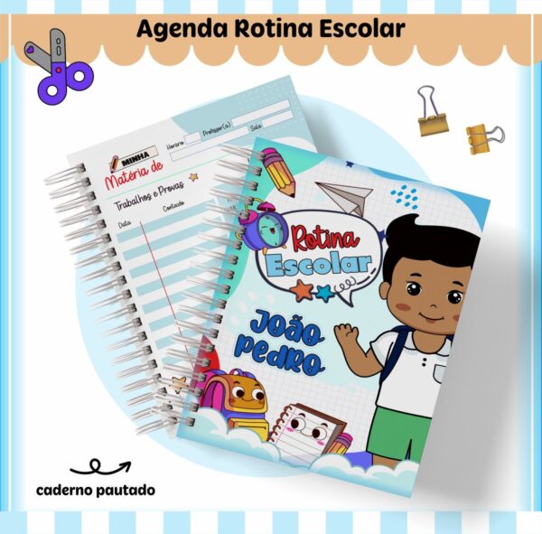 Rotina Escolar Menino - Arquivo Digital