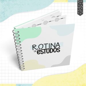 rotinas de estudos menino arquivo digital papel e scrapbook
