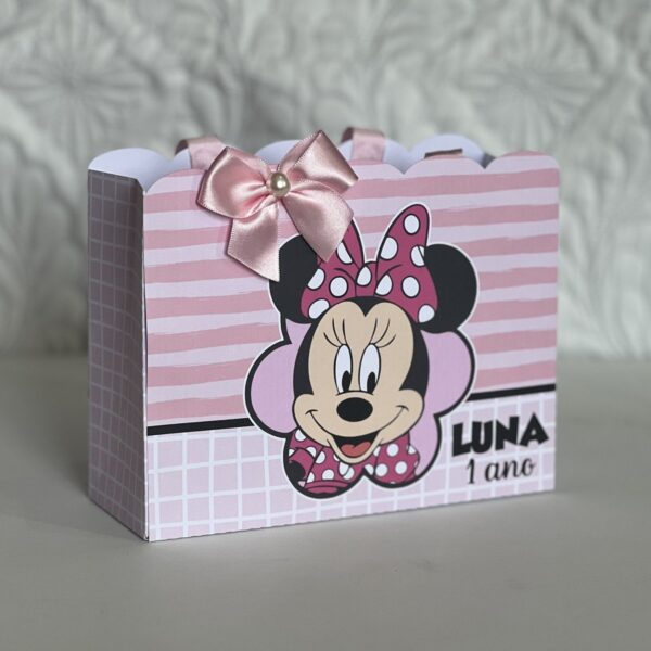Sacolinha Infantil Minnie Rosa - Arquivo Digital