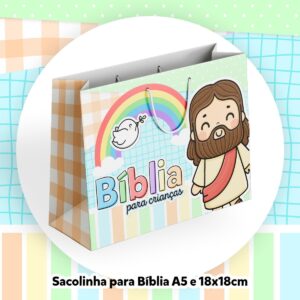 sacolinhas biblia infantil arquivo digital caixas