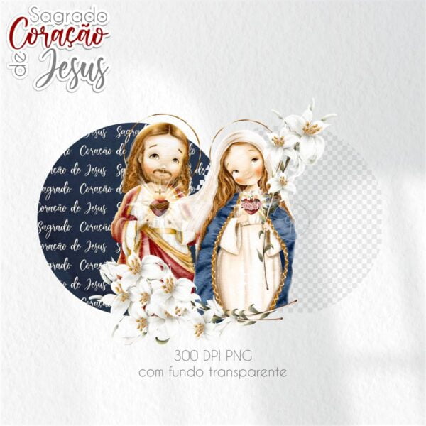 Santinhos Sagrado Coração de Jesus: Kit Personalizado