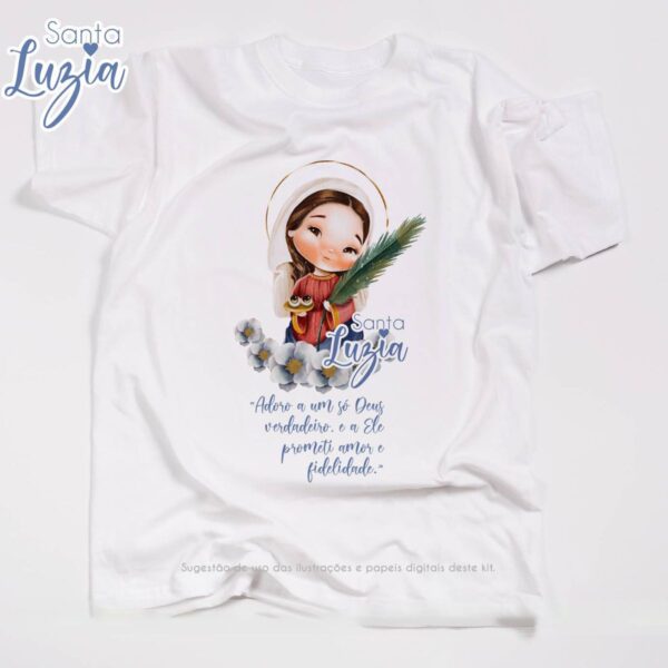 Santinhos Santa Luzia Png Ilustrações Imagens Aquareladas