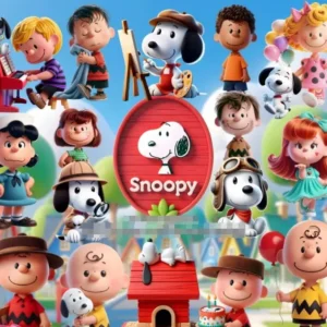 Snoopy Kit Digital em PNG - Perfeito para Decoradores