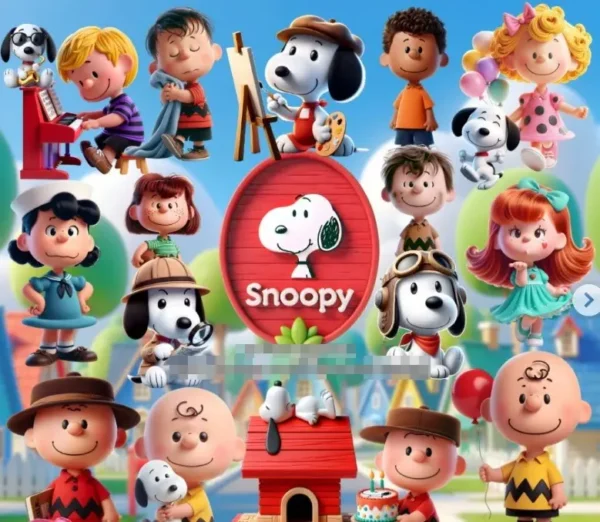 Snoopy Kit Digital em PNG - Perfeito para Decoradores