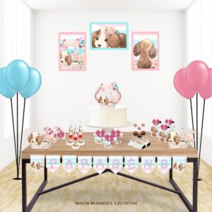 so um bolinho cachorrinhos menina arquivo digital kit festa pronta 2