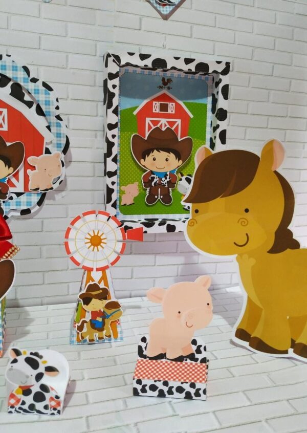Só Um Bolinho Fazendinha Menino Festa Pronta - Arquivo Digital - Imagem 4