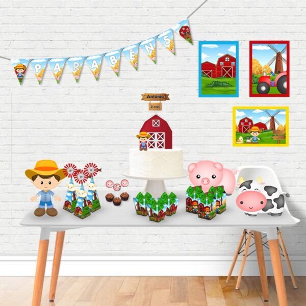 Só Um Bolinho Fazendinha Menino Kit Festa - Arquivo Digital
