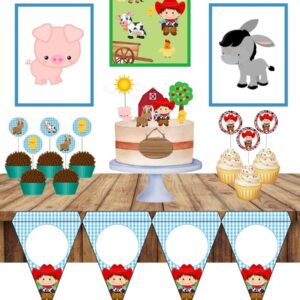 so um bolinho fazendinha menino arquivo digital festas e comemoracoes