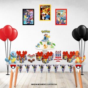 so um bolinho pokemon arquivo digital kit festa pronta