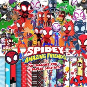 Spidey e Seus Amigos Espetaculares Png Ilustrações Imprimir