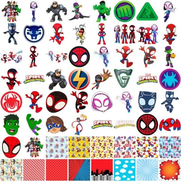 Spidey e Seus Amigos Espetaculares Png Ilustrações Imprimir