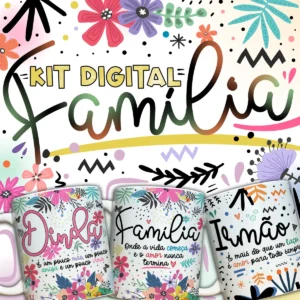 Sublimacao De Canecas Combo Digital Familia Vol 1 10