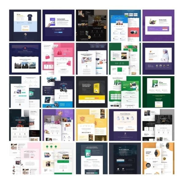 Super Pack 150+ Landing Page Elementor Wordpress + Brindes