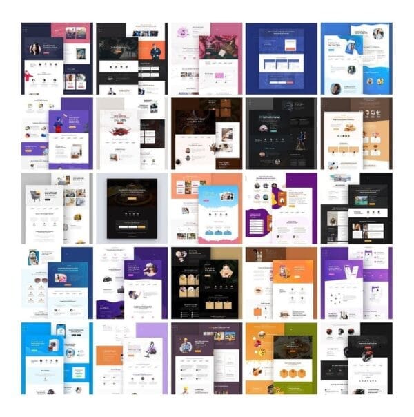 Super Pack 150+ Landing Page Elementor Wordpress + Brindes