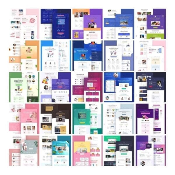 Super Pack 150+ Landing Page Elementor Wordpress + Brindes