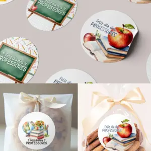 Tag Redonda 6cm para Presentes Educativos Personalizados