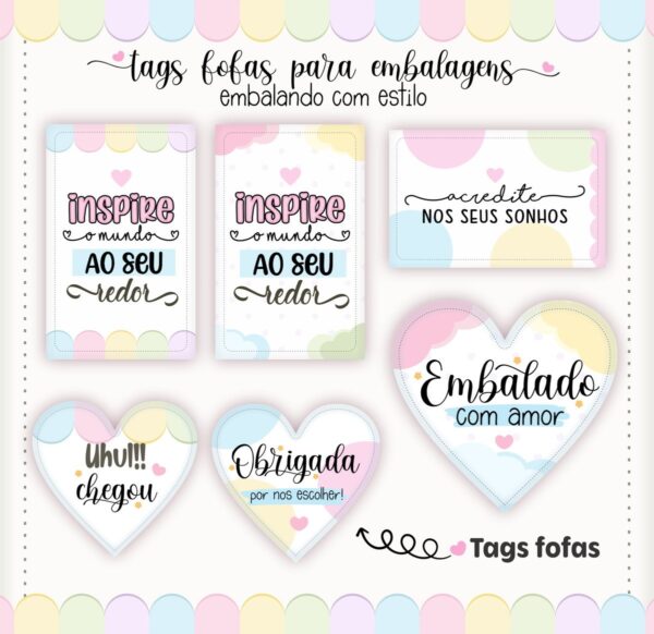 Tags Fofas Embalagens - Arquivo Digital - Imagem 4